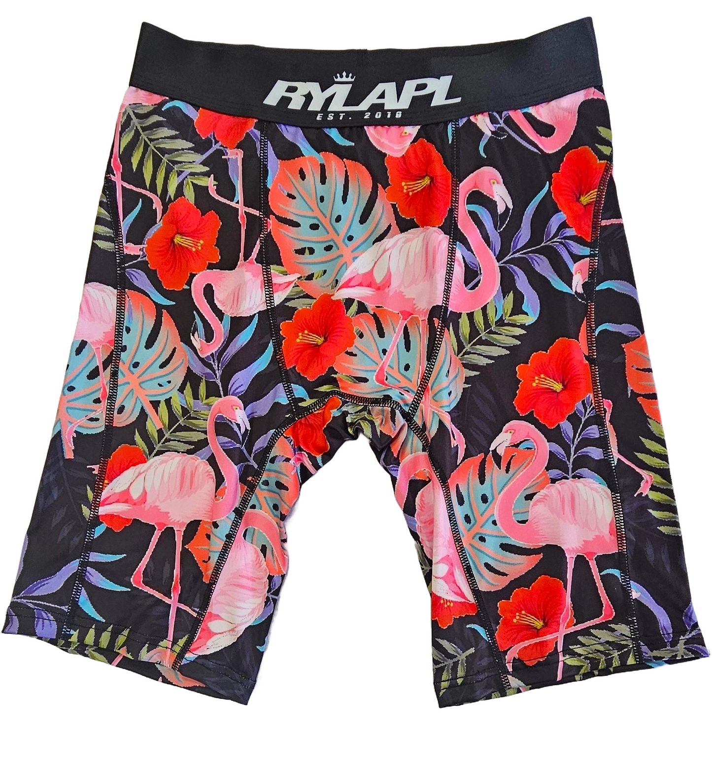 Black Flamingo Boxer Shorts