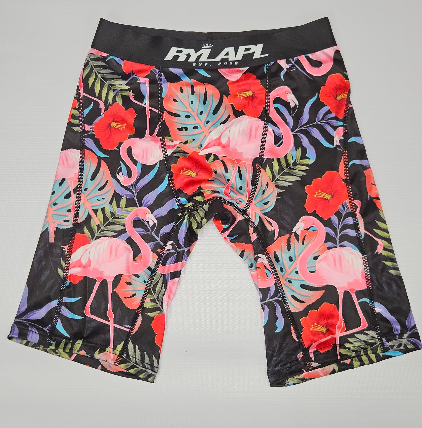 Black Flamingo Boxer Shorts