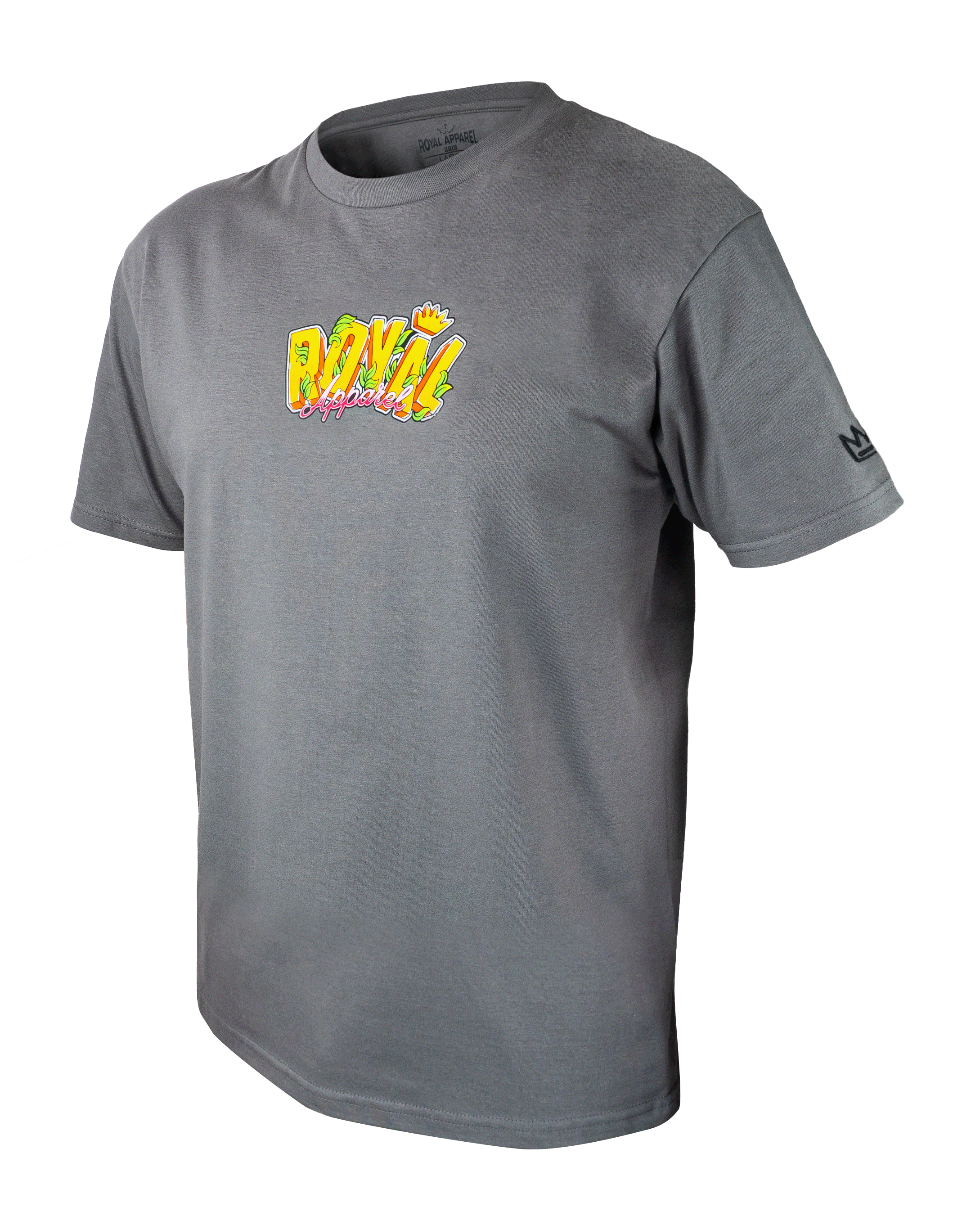 Gildan T-Shirt Uomo Ultra Cotton Manica Corta - Taglia L - Colore Royal/Sportsgrey